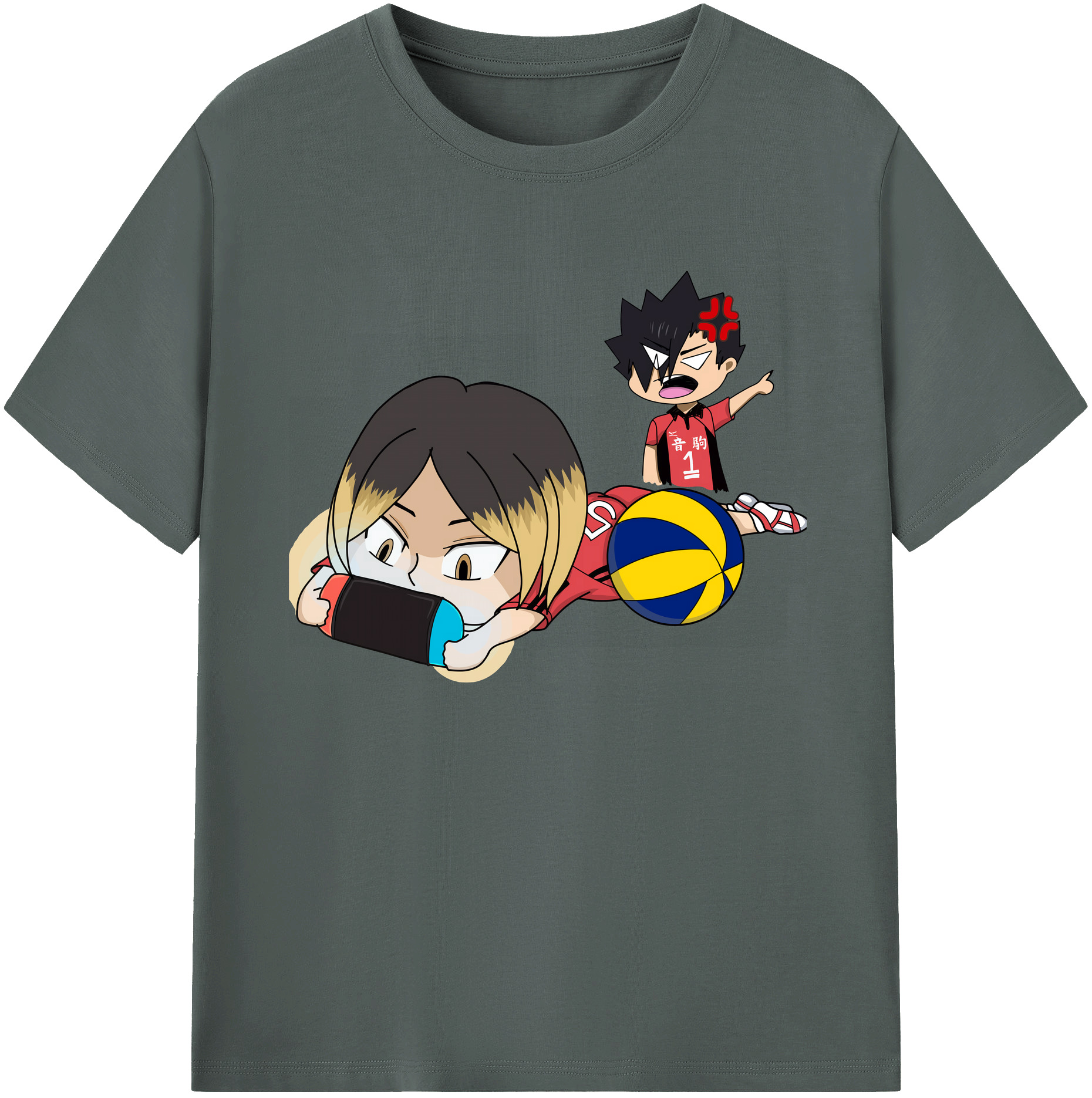（画像用） ハイキュー!! Haikyu!! 綿100％ メンズ半袖Tシャツ｜肌触りやわらか＆通気性